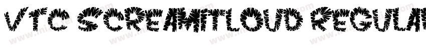 VTC ScreamItLoud Regular字体转换